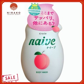 Sữa tắm naive hương đào 530g - 100% authentic