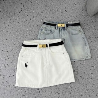[Follow shop nhận mã 10k] Chân váy jean denim ngắn ngựa kèm đai BORY STORE QCCC QCL1 CV0613 3112