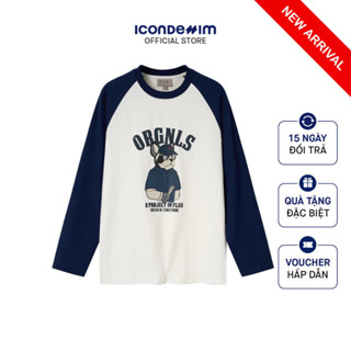 Áo Thun Nam Tay Dài Raglan Orgnls French Bulldog Form Regular ATID0503