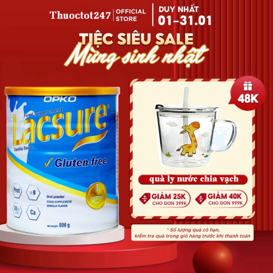 Sữa bột Lacsure 800g