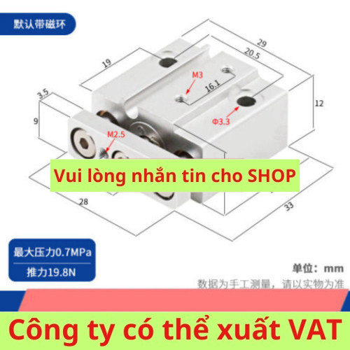 Smc Chính Hãng Thu Nhỏ Ba Trục Với Thanh Dẫn Hướng Xi Lanh mgj6-5mgj6-10-15mgj10-5-10-20-f8n
