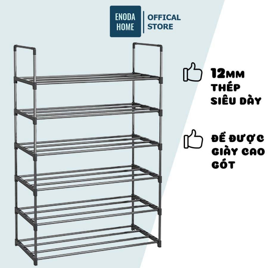 Kệ Đựng Giày Nhiều Tầng, Thép Chống Gỉ Enoda Home Chắc Chắn FH03-7 - Hàng mới về