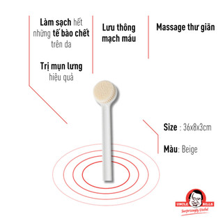 Cọ Tắm UNCLE BILLS Làm Sạch Sâu Massage An Toàn Cho Da Tiện Lợi - AG4736