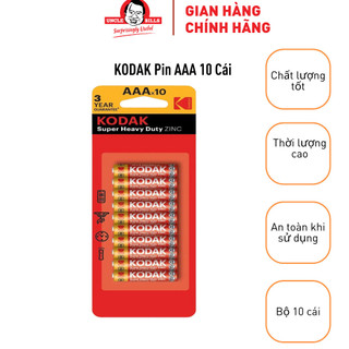 Bộ 10 Pin Kodak AAA UNCLE BILLS Sử Dụng Cho Nhiều Thiết Bị Điện Thế 1.5V - IB0146