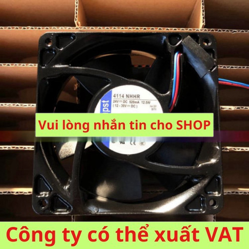 4114 Nhhr 24V 12.5W Quạt Ebmpapst 120*120*38 , Quạt 4114Nhhr