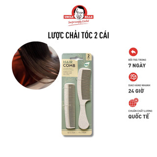 Lược Chải Tóc Sợi Lúa Mì 2 Cái UNCLE BILLS AH4595