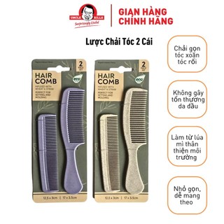 Lược Chải Tóc Sợi Lúa Mì 2 Cái UNCLE BILLS AH4595
