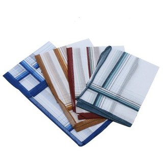 Bộ 4 Khăn Tay Nam UNCLE BILLS Khăn Mùi So Gấp Bỏ Túi 38.2 x 38.2cm Nhiều Màu - CA0010