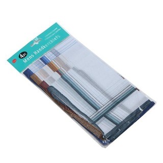Bộ 4 Khăn Tay Nam UNCLE BILLS Khăn Mùi So Gấp Bỏ Túi 38.2 x 38.2cm Nhiều Màu - CA0010
