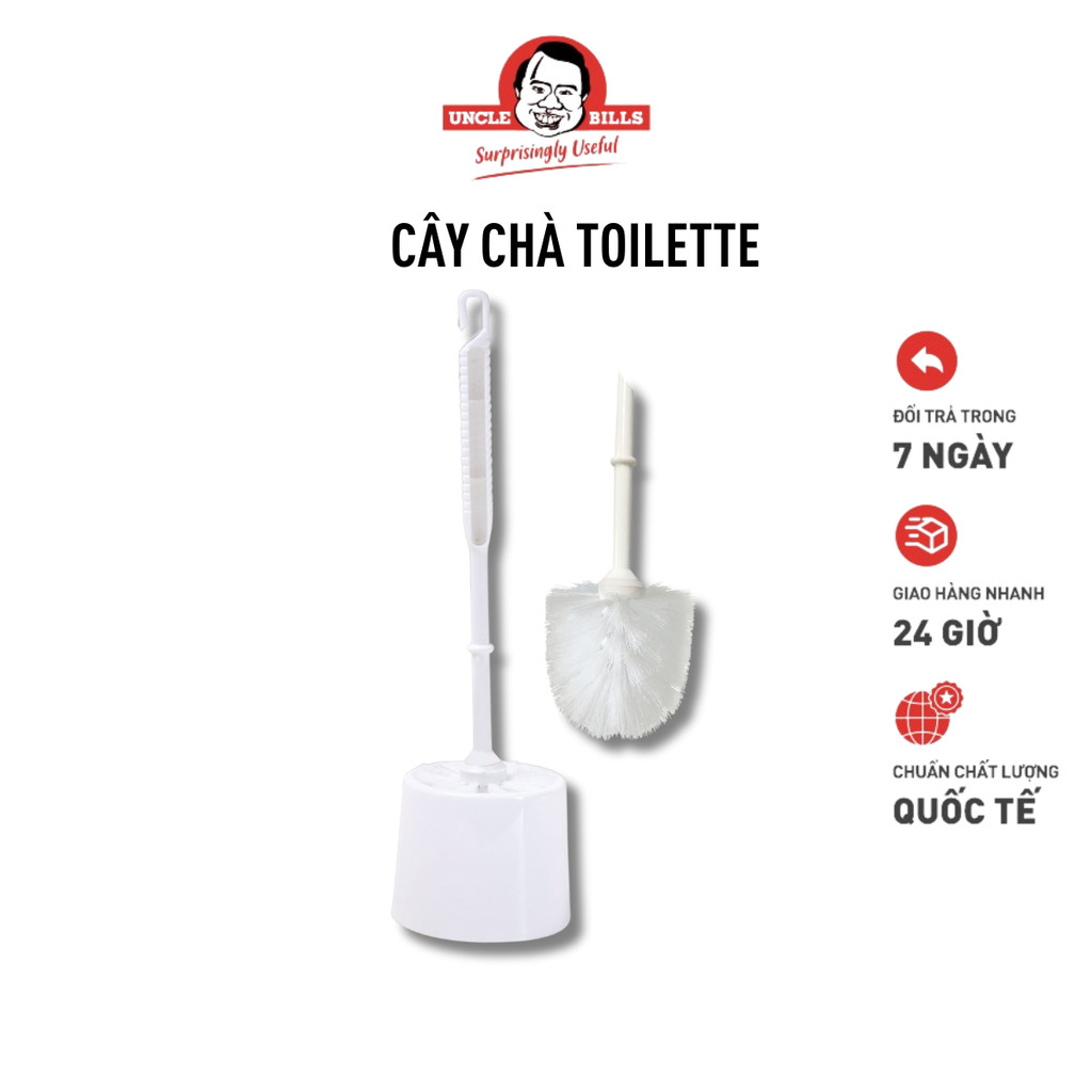 Cây Chà toilet UNCLE BILLS Thiết Kế Dễ Dàng Sử Dụng Giúp Chà Hiệu Quả Bám Bẩn - BH0108