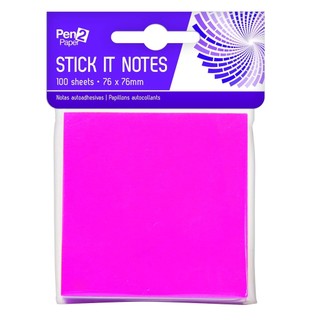 Giấy Note Ghi Chú Màu Neon 100 Tờ UNCLE BILLS Giấy Dán Ghi Chú Nổi Bật Tiện Lợi - SL0014