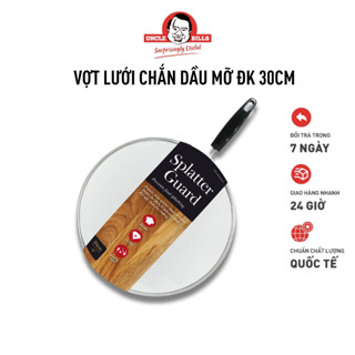 Vợt Lưới Chắn Dầu Mỡ 30cm UNCLE BILLS Nắp Đậy Nồi, Chảo An Toàn Khi Chiên Rán - KA0345