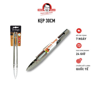 Kẹp Gắp Thực Phẩm UNCLE BILLS Thép Không Gỉ Chống Dính Tiện Lợi Dễ Sử Dụng Chắc Chắn - KA0008