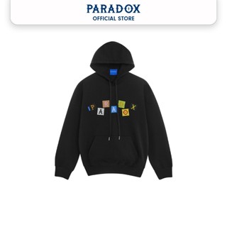 Áo Hoodie PARADOX SPRIGHTLY EMBROIDERY HOODIE Chất Nỉ Unisex - Màu Đen