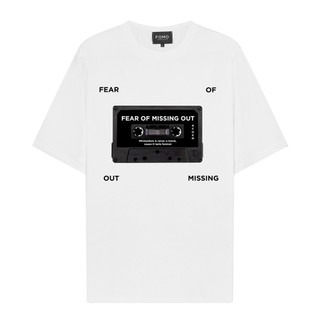 [CLEARANCE SALE] Áo Thun FOMO CASSETTE Chất Cotton - Trắng, đen