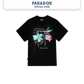 [CLEARANCE SALE] Áo Thun PARADOX Form Rộng Tay Lỡ LILY BY NIGHT 100% Cotton T-shirt Unisex - Màu đen