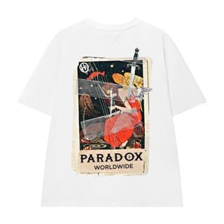 [CLEARANCE SALE] Áo Thun PARADOX Form Rộng Tay Lỡ MISSY 100% Cotton T-shirt Unisex - Trắng, Đen