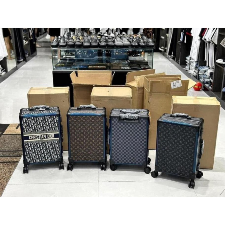 Vali du lịch LV size 20 xách tay + size 24 cao cấp bản 1:1. vali Khung Nhôm cao cấp hàng hiệu