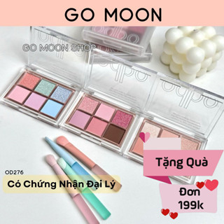  Bảng Phấn Mắt 6 Ô Odbo Signature OD276 Nhũ Lì Trong Suốt 4.8g phấn mắt 6 màu nhỏ xinh không bột lâu trôi Go Moon Shop 