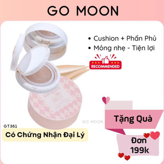 Cushion kèm Phấn Phủ 2 Tầng GOGO TALES Vitality GT361 2 in 1 che khuyết điểm kiềm dầu mỏng nhẹ Go Moon Shop