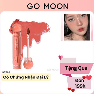 Son tint bóng kẹo mút GOGO TALES GT592 Son Watertint Lâu Trôi Cho Đôi Môi Căng Mọng Ẩm Mịn 3.5 gam Go Moon Shop
