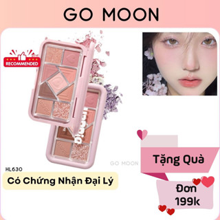 Bảng Phấn Mắt 9 Ô HOLD LIVE Happie Trái Tim HL630 bảng mắt lên màu chuẩn bền màu lâu trôi chính hãng 10g Go Moon Shop