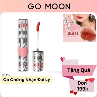 Son bóng tint Gogo tales Lucky may mắn Pink Rippling GT340 son trái tim lên màu chuẩn lì mỏng nhẹ mọng môi Go Moon Shop
