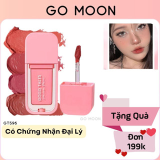 Son Kem bùn GoGo Tales GT596 son kem lì cục gôm gogotales Magic Moment nhung mềm mịn mượt môi 4.g Go Moon Shop