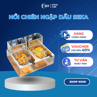  Nồi Chiên Ngập Dầu SEKA 6L 12L Inox Cao Cấp Bản Mới Chiên Rán Nhanh Chóng Tiết Kiệm Điện GVQ Store 