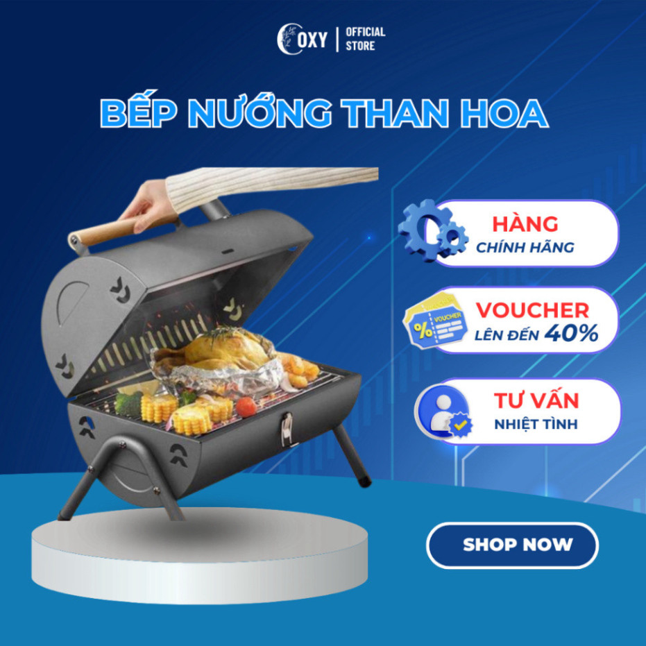 Bếp Nướng Than Hoa Cao Cấp Chất Liệu Thép Chịu Nhiệt Tốt Không Gỉ Tiện Lợi Sử Dụng GVQ Store