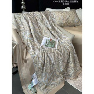 Chăn hè tencel 120s nhập khẩu trần bông mềm nhẹ, hoạ tiết 5D sắc nét, sang trọng KT 2MX2M3| KIM NGÂN