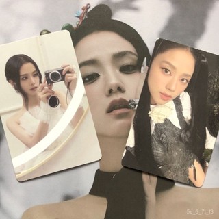 BLACKPINK Kim Ji Soo JISOO Đầu Tiên SOLO Album Đầu Tay PB Thẻ Nhỏ Đặc Biệt Màu Đỏ Và Đen