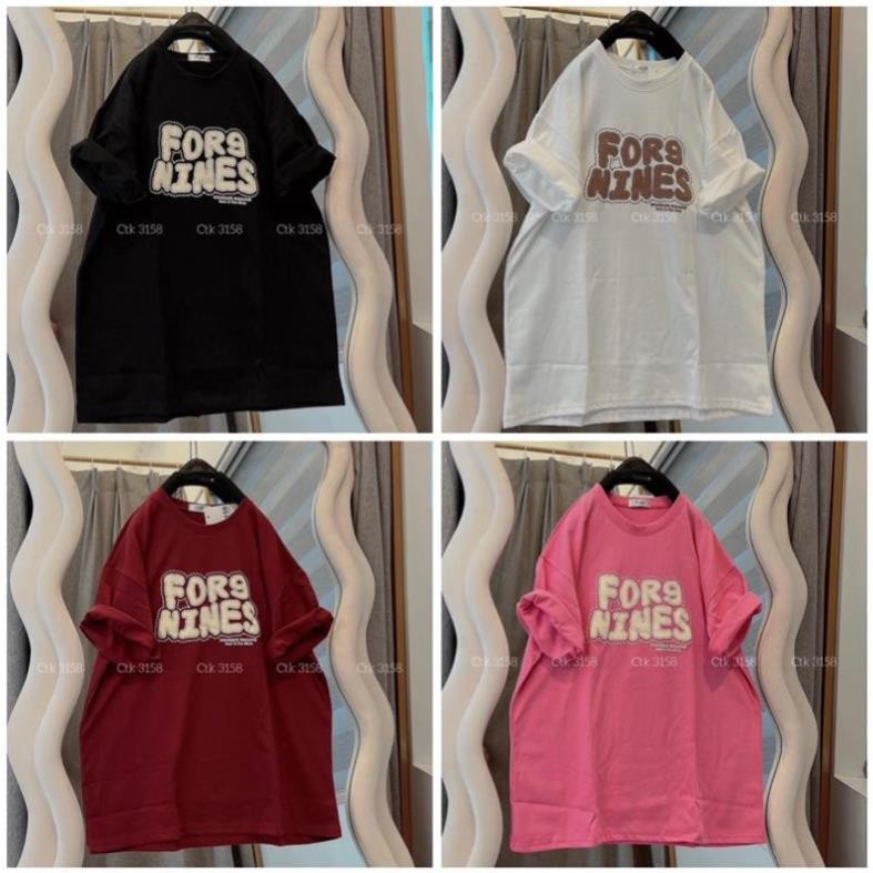[ Rẻ Vô Địch ] Áo Thun Cotton Khô Form Rộng 3158 Cotton Khô In Chữ FORG