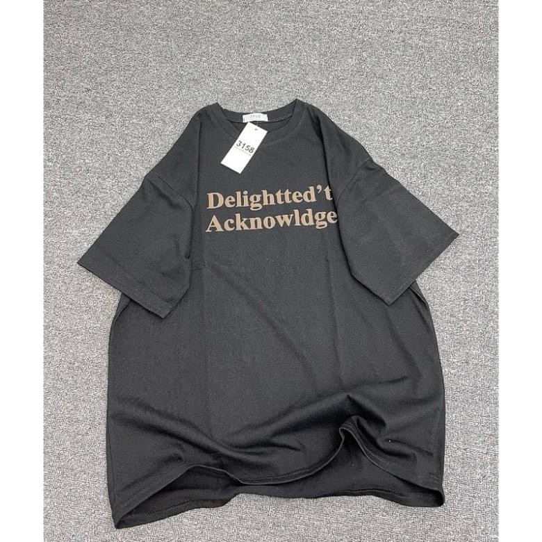 [ Rẻ Vô Địch ] Áo phông cotton khô 3158 cotton khô form rộng unisex Delightted