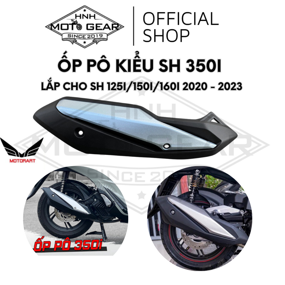 Ốp Pô SH 2020 Tới 2025 125/150/160i Kiểu SH 350i MotorArt Chính Hãng