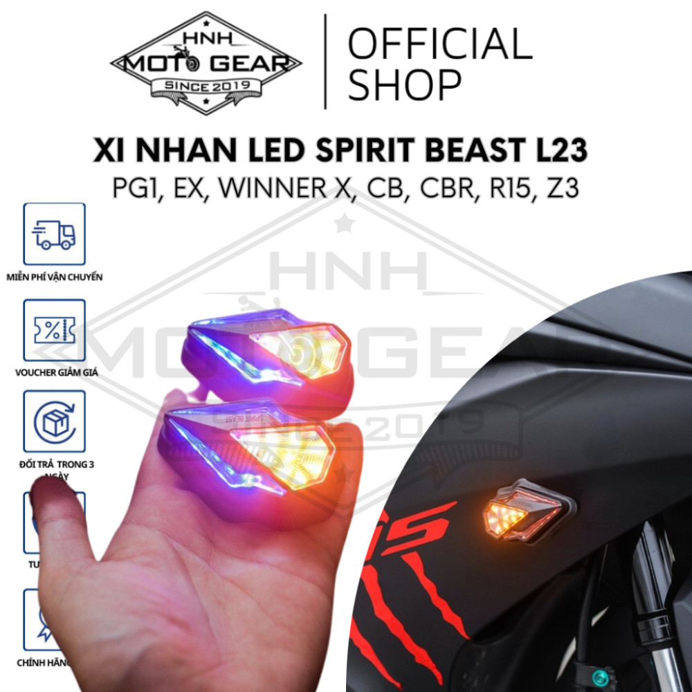 Xi Nhan Spirit Beast L23 Chính Hãng Lắp Winner X, Exciter, CB, CBR, R15, Rebel