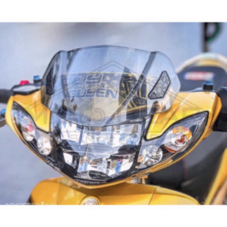 Chắn gió Zhipat Ex 2010 / Ex nhỏ gắn cho mọi loại xe - Mão ốp đầu kính chắn gió Zhipat exciter 2010