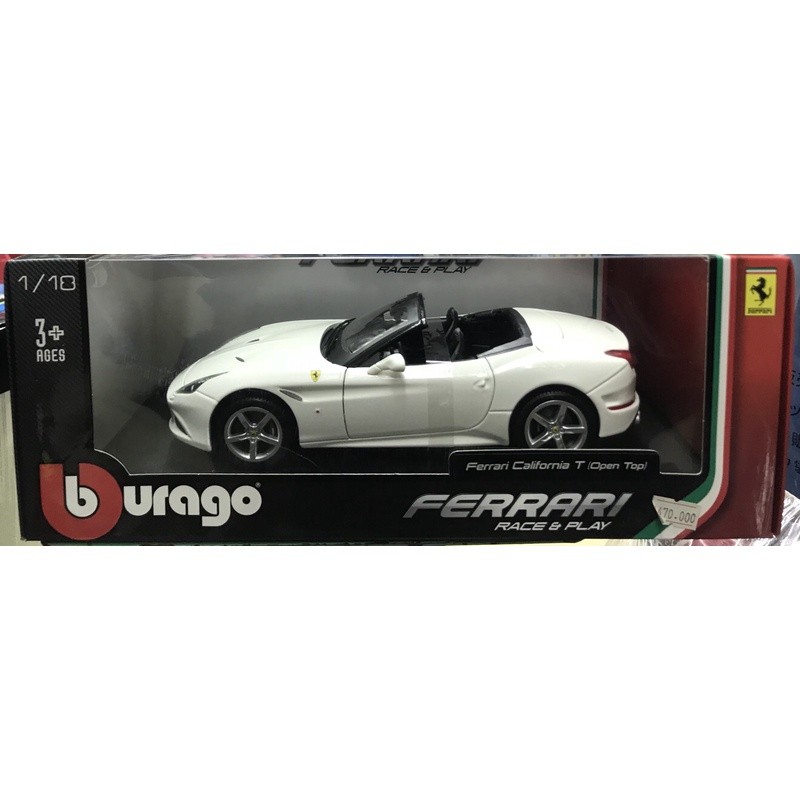 Đồ chơi xe mô hình bburago FERRARI CALIFORNIA T (open top)
