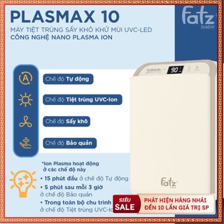 Máy tiệt trùng sấy khô khử mùi uvc-led công nghệ nano plasma ion plasmax 10 fb4812zh