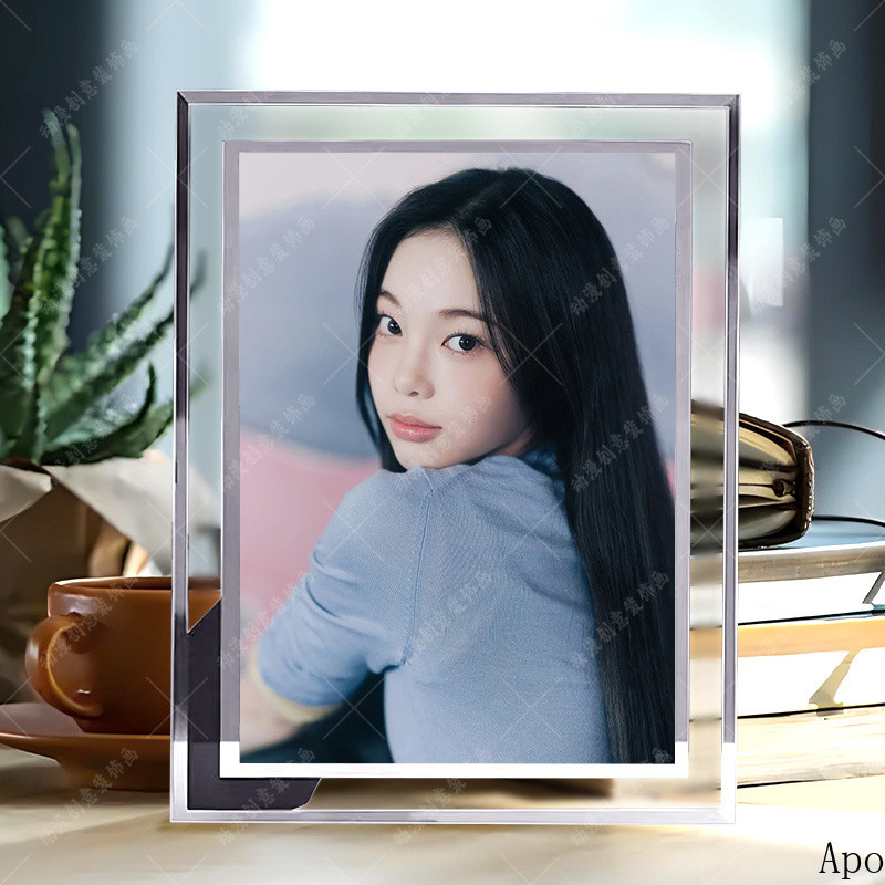 IAN Zheng Yian. hearts2hearts Khung ảnh thủy tinh pha lê trang trí bàn làm việc quà tặng cho bạn bè 