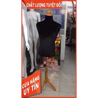 (Hoả tốc) Manocanh nam bọc vải nhung chân gỗ
