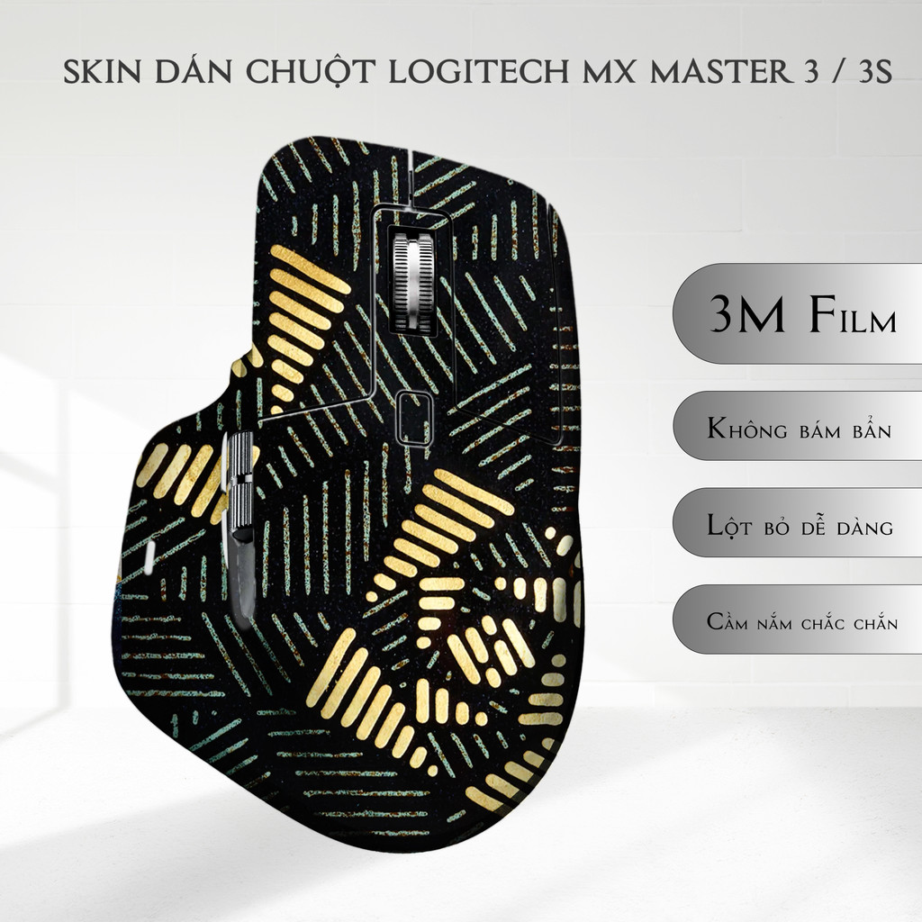 Skin dán chuột Logitech MX Master 3, 3s mẫu Mùa vàng | Film 3M | Custom theo yêu cầu