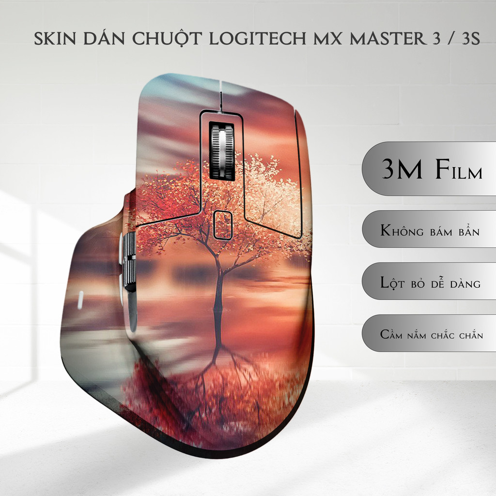 Skin dán chuột Logitech MX Master 3, 3s mẫu mùa thu | Film 3M | Custom theo yêu cầu