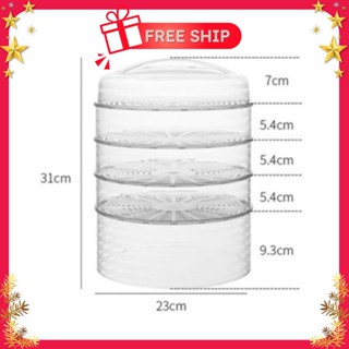 [ rẻ vô địch ] Lồng bàn đậy thức ăn 5 tầng  cao cấp chính hãng việt nhật [kiểm tra hàng trc khi thanh toán]