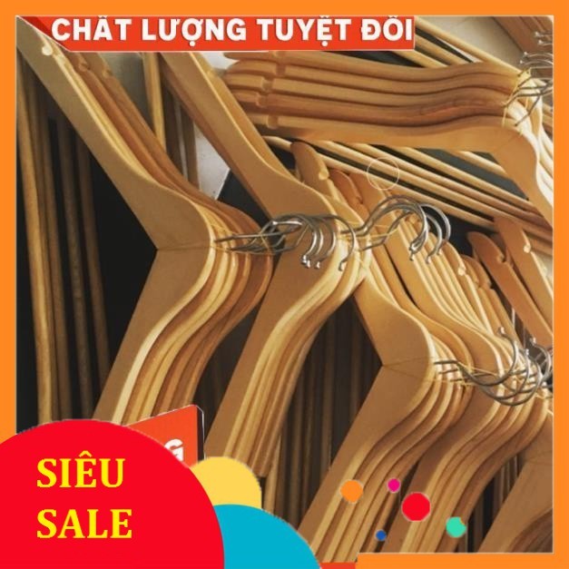 Combo 10 cây móc gỗ thanh ngang