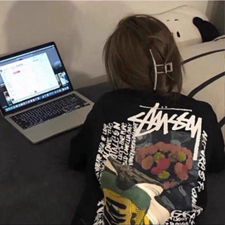  Áo thun STUSSY Camillies Pigment cao cấp hoạ tiết chất lượng áo phông Unisex nam nữ 