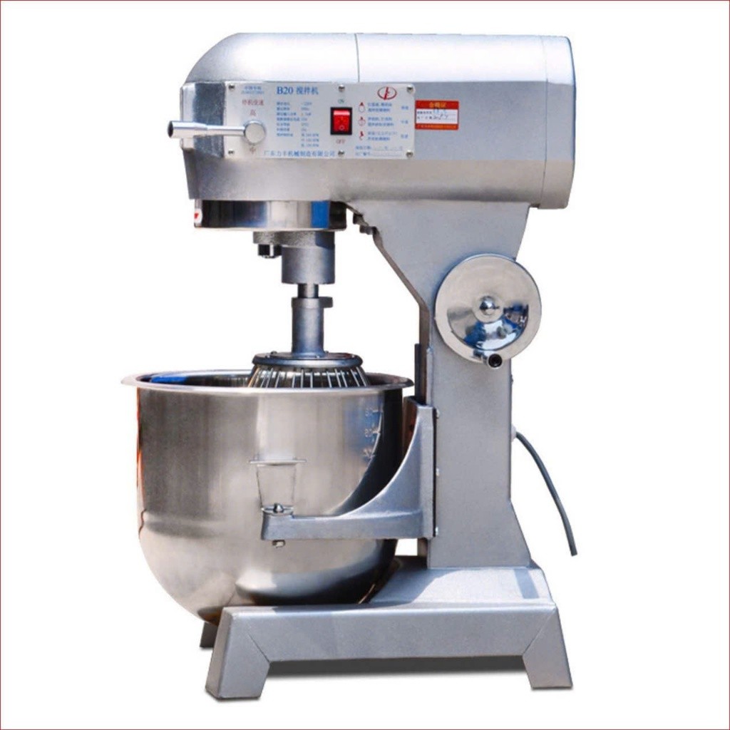 Máy trộn bột, đánh trứng Berjaya 30 lít đi kèm phụ kiện 3 càng inox đánh bột, đánh kem, trộn nguyên liệu