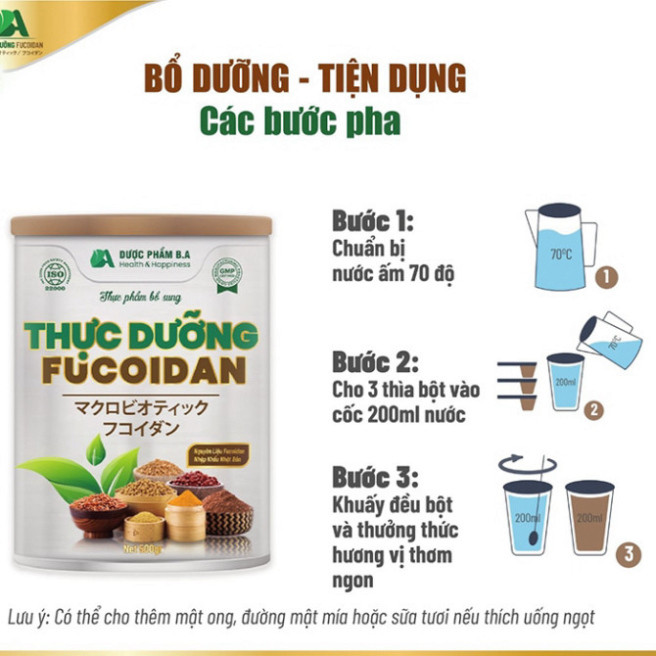 Thực dưỡng Fucoidan - dành cho người bệnh ung thư, người bị tiểu đường, người ăn kiêng. Hộp 500g