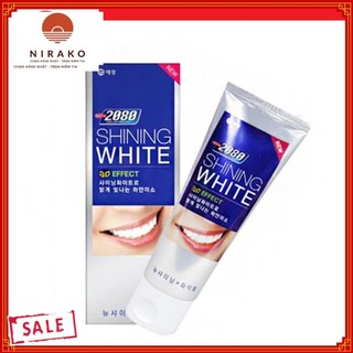 Kem đánh răng tẩy sạch vết ố trên răng 2080 shining white 3d effect hàn quốc 100g - 100% authentic