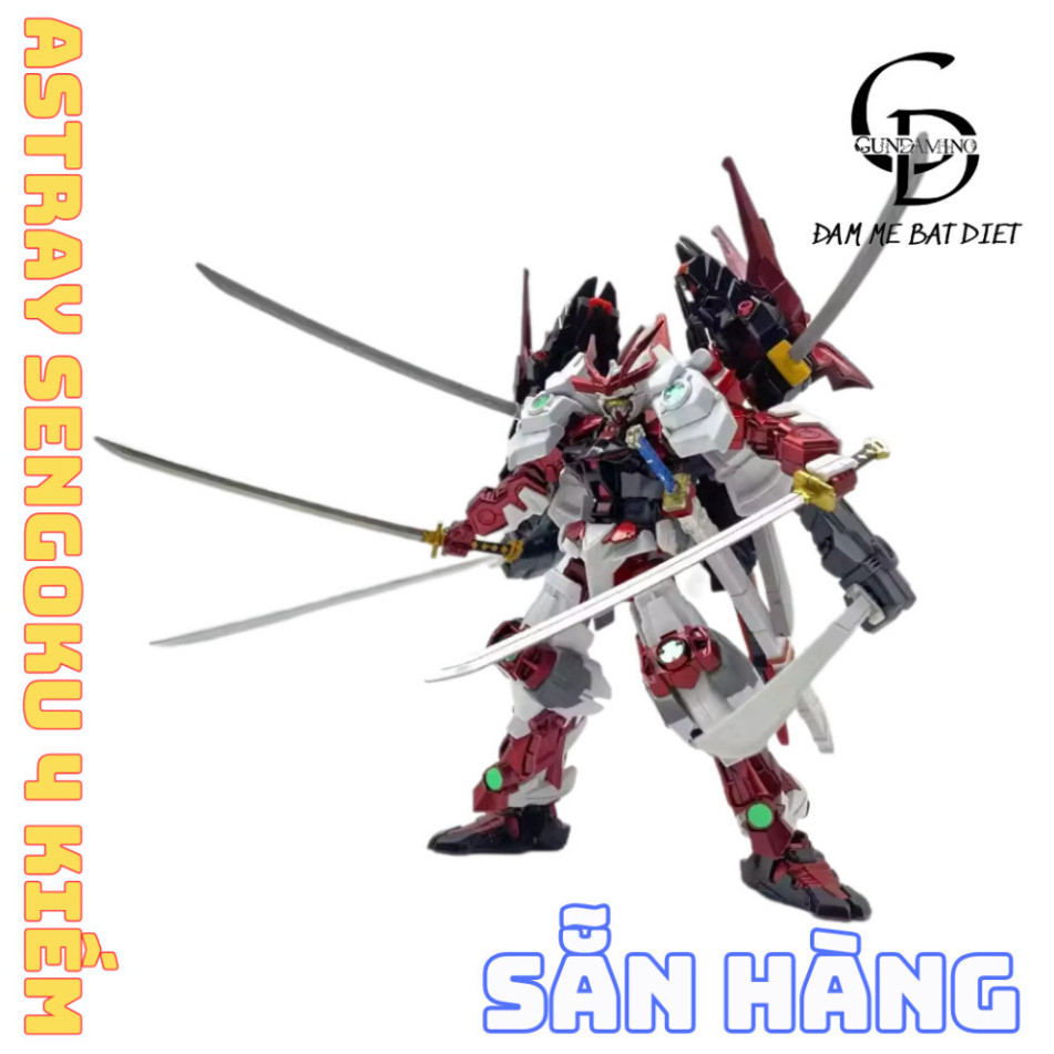 [SẲN HÀNG] Mô Hình Lắp Ráp HG Astray Sengoku 4 kiếm WW